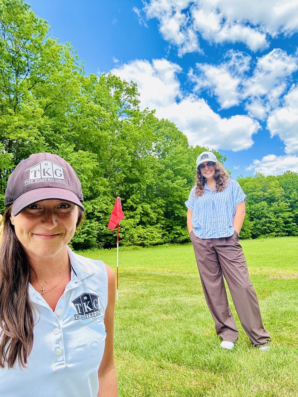The Kostro Group team on the golf course